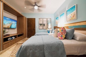 2 bedrooms, in-room safe, iron/ironing board, free WiFi