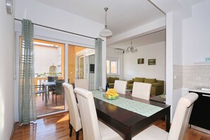 Blick von der Unterkunft