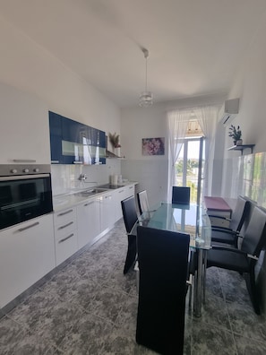 Fridge, oven, dishwasher, electric kettle