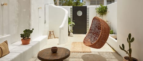 Suite Luxe, 1 très grand lit et 1 canapé-lit, vue jardin | Vue sur le jardin