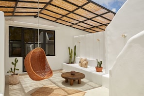 Luxury Suite, 1 King Bed with Sofa bed, Garden View | Terrace/patio