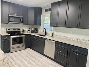 Microwave, oven, stovetop, dishwasher