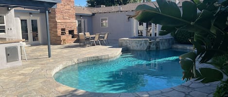 A heated pool