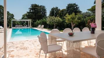 Una piscina riscaldata