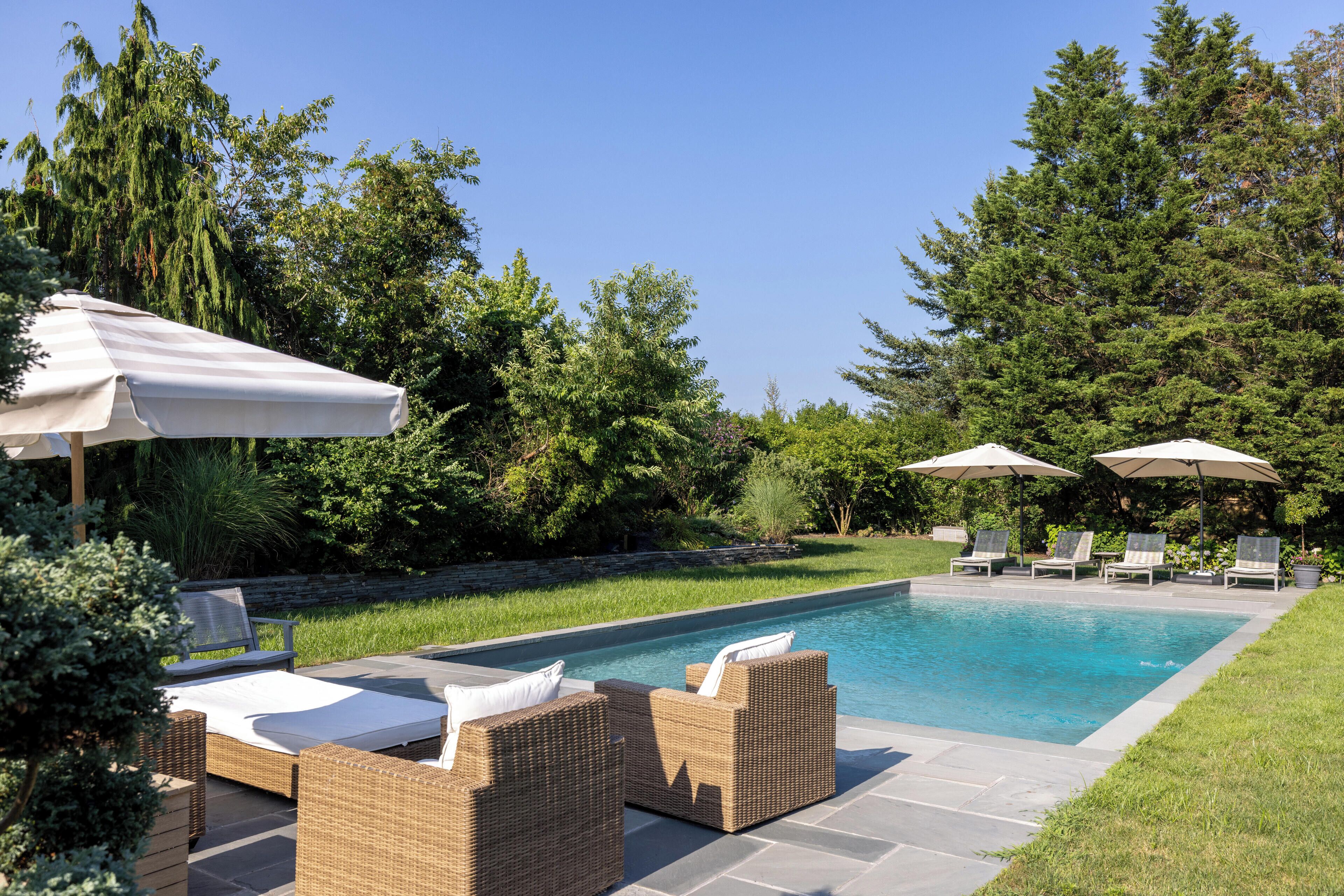 Piscine extérieure, piscine chauffée