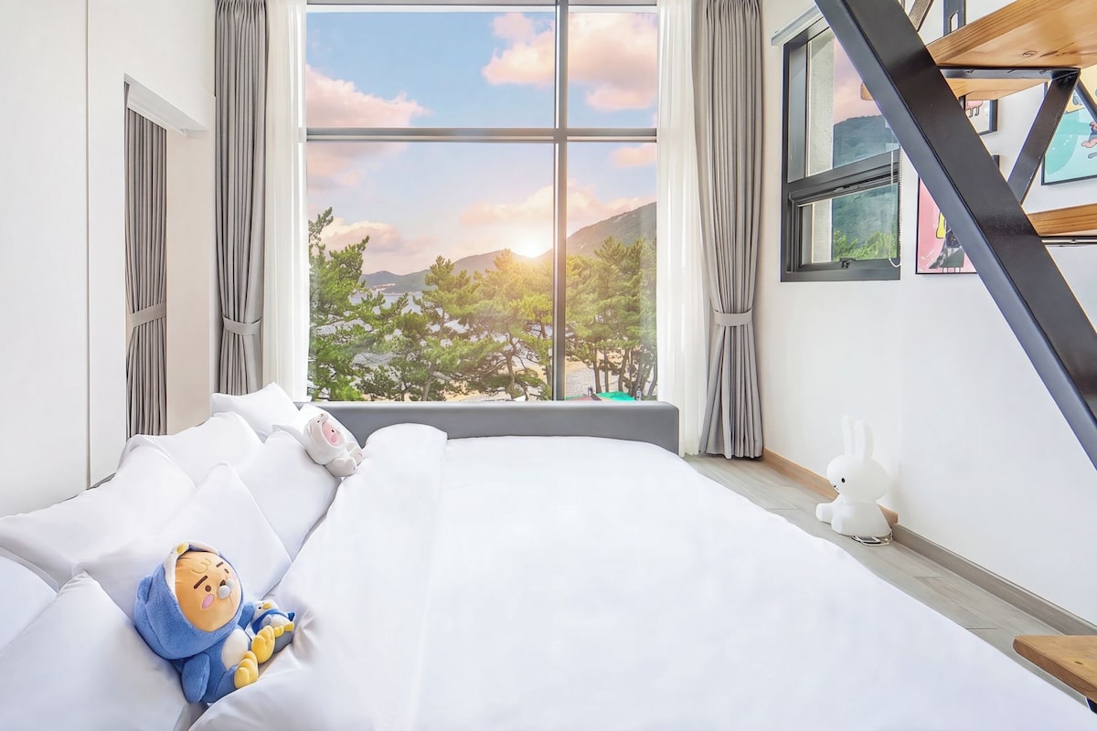 Basic-Zimmer, 2 Schlafzimmer (Bada4(2cheung/Ocean view)-Kidsroom)
