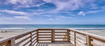Oceanfront with panoramic views!  Direct beach access from covered deck.