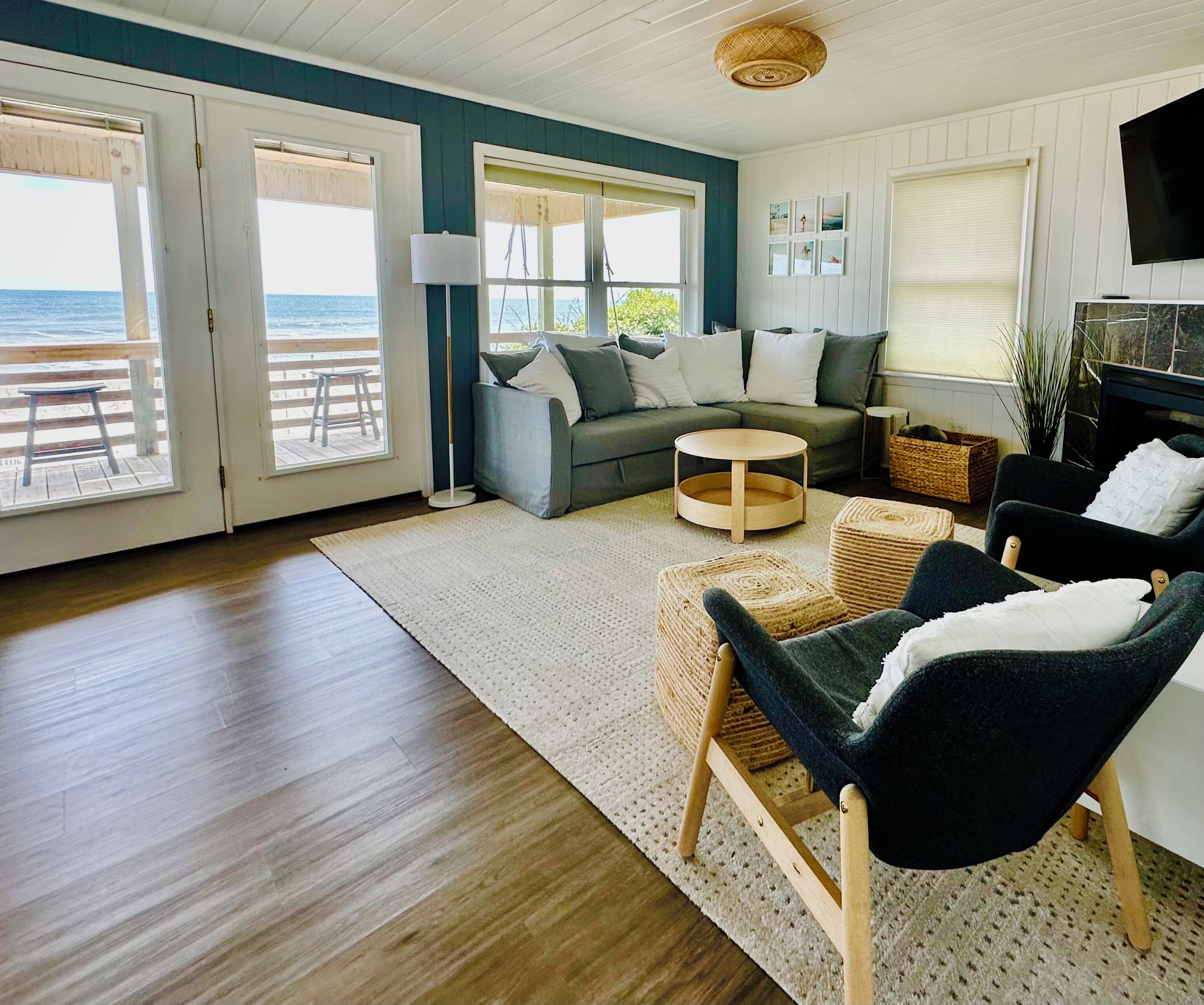 TV connectée, cheminée