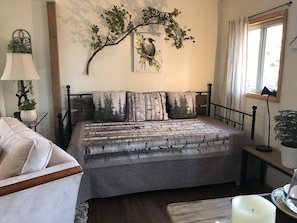 2 bedrooms, desk, travel crib, WiFi