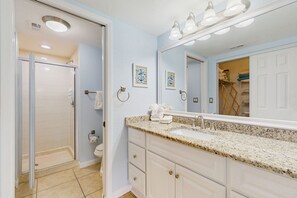 Hair dryer, towels