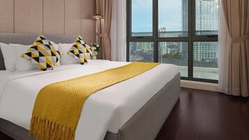 2 bedrooms, in-room safe, soundproofing, iron/ironing board