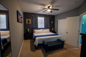 2 bedrooms, desk, iron/ironing board, free WiFi
