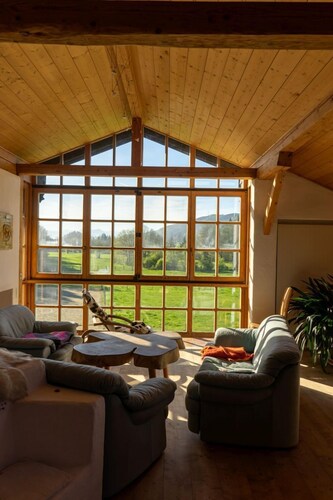 Vacation apartment with large panoramic window