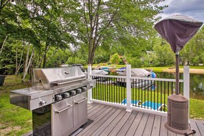 Terrace/patio - Waterfront Ashland Home ~ 2 Mi to Downtown! (Ashland)