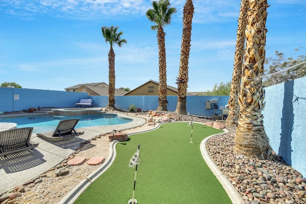 Piscina externa, piscina aquecida