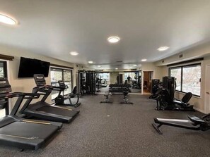Fitness facility - Chateau Eau Claire Unit 17 | Serene Condo Overlooking the River with Many Upgrades (Aspen)