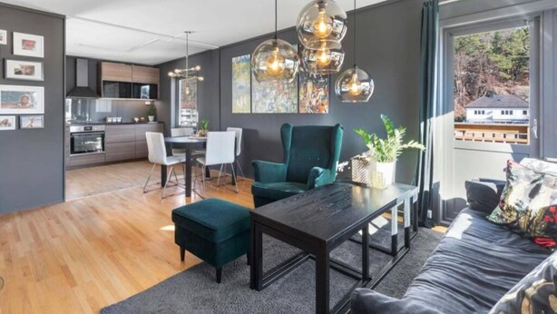 Apartment, 3 Bedrooms | Living area - Keybutler Classy Apartment Artillerivollen (Kristiansand)