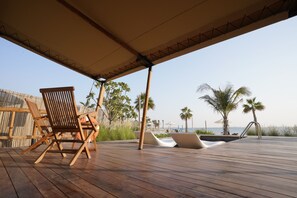 Chalet Tent | View from room -  Bab Al Nojoum Hudayriyat Camp (Abu Dhabi)