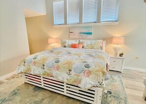 4 slaapkamers, een strijkplank/strijkijzer, gratis wifi, beddengoed