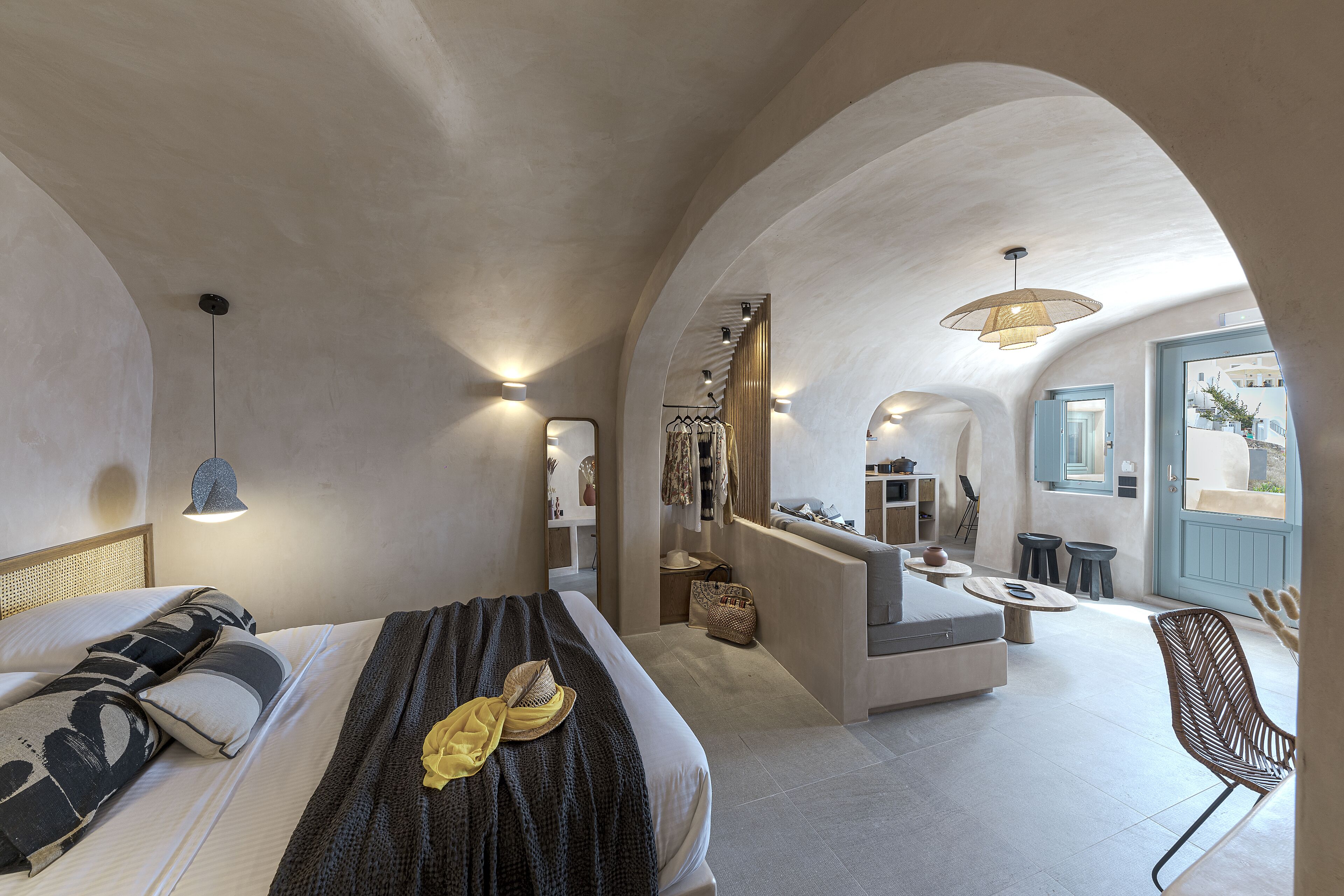 Suite Élite, 1 grand lit et 1 canapé-lit, vue mer, vue mer | Coin séjour | Télévision à écran plat