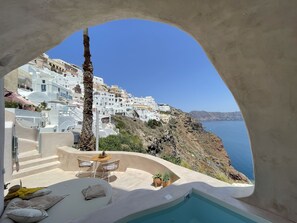 Suite Élite, 1 grand lit et 1 canapé-lit, vue mer, vue mer | Vue de la chambre