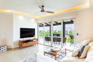 Condo, 2 Bedrooms | Living area - Casa Cielo Ocean View Penthouse 2 Bedroom Condo by RedAwning (Playa del Carmen)