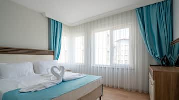 Egyptian cotton sheets, premium bedding, memory foam beds, minibar