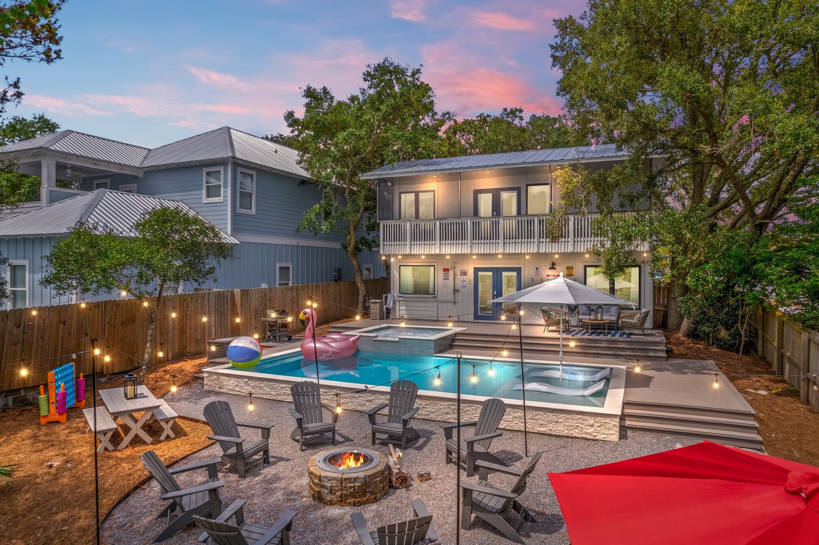 Et oppvarmet basseng