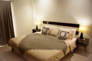 2 habitaciones, caja de seguridad en la habitación y cortinas blackout 