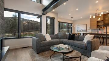 Télévision, cheminée