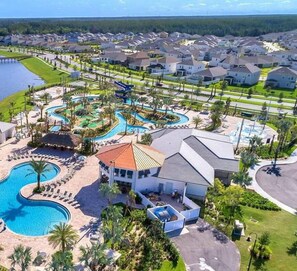 Exterior - Waterfront Sunset View , Storey Lake 6BR5BA,  Pool & Hot Tub,  Near Disney (Kissimmee)