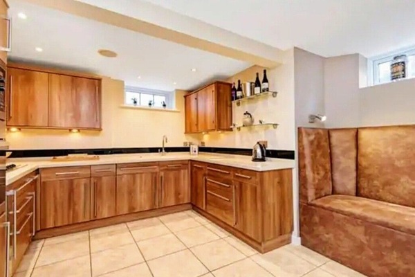 Large open plan kitchen