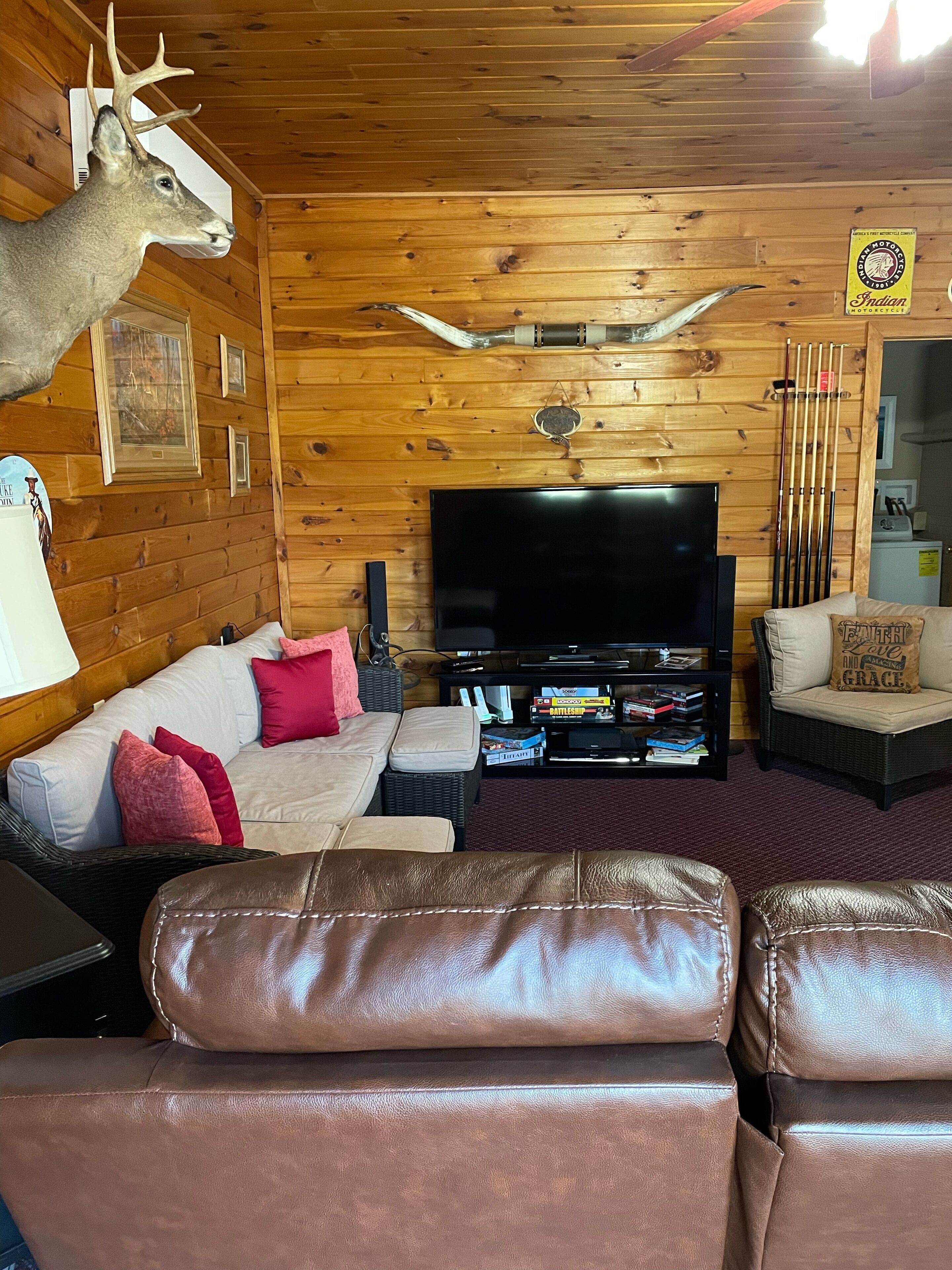 Smart-TV, Kamin, Videospiele, DVD-Player