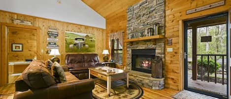 TV connectée, cheminée