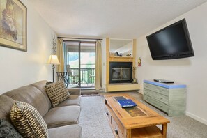 Fireplace - Foxpine 1 Bedroom Condo #208/210 by RedAwning (Copper Mountain)