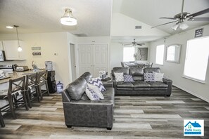 Smart TV, video games, DVD player, video library