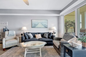 Smart TV, fireplace, video games, books
