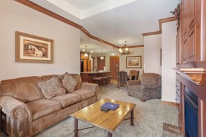 Fireplace - Mill Club 2 Bedroom Condo #407 by RedAwning (Copper Mountain)