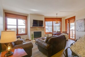 Fireplace - Copper One 2 Bedroom Condo #303 by RedAwning (Copper Mountain)