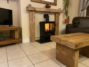 Living area - Riverbank Cottage Lake District, Double Balcony (Egremont)