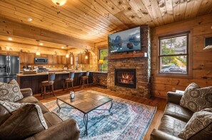 Smart TV, caminetto, videogiochi, lettore DVD