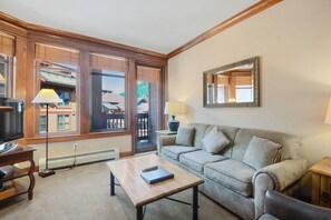 Fireplace - Mill Club 1 Bedroom Condo #406 by RedAwning (Copper Mountain)