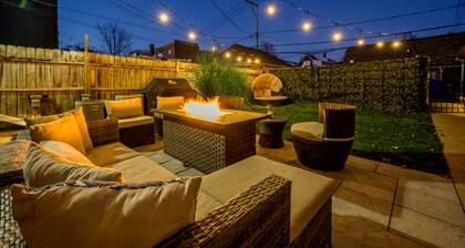 Modern 3-Bed Stay w/ Patio, Firepit, & Garage Parking Spot