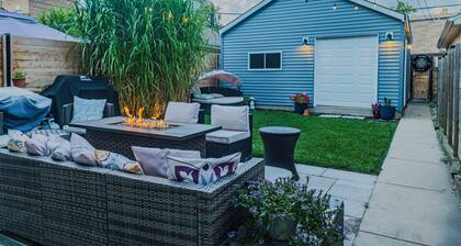 Modern 3-Bed Stay w/ Patio, Firepit, & Garage Parking Spot