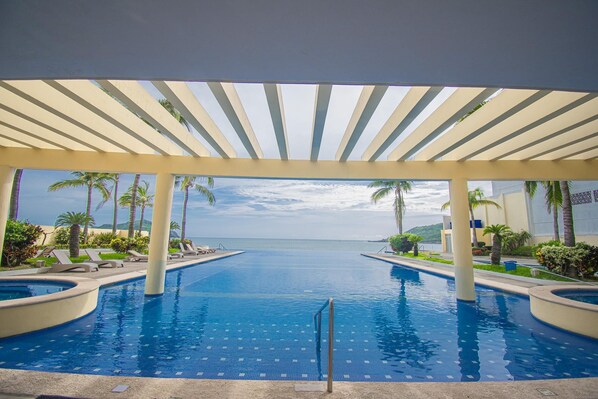 A heated pool