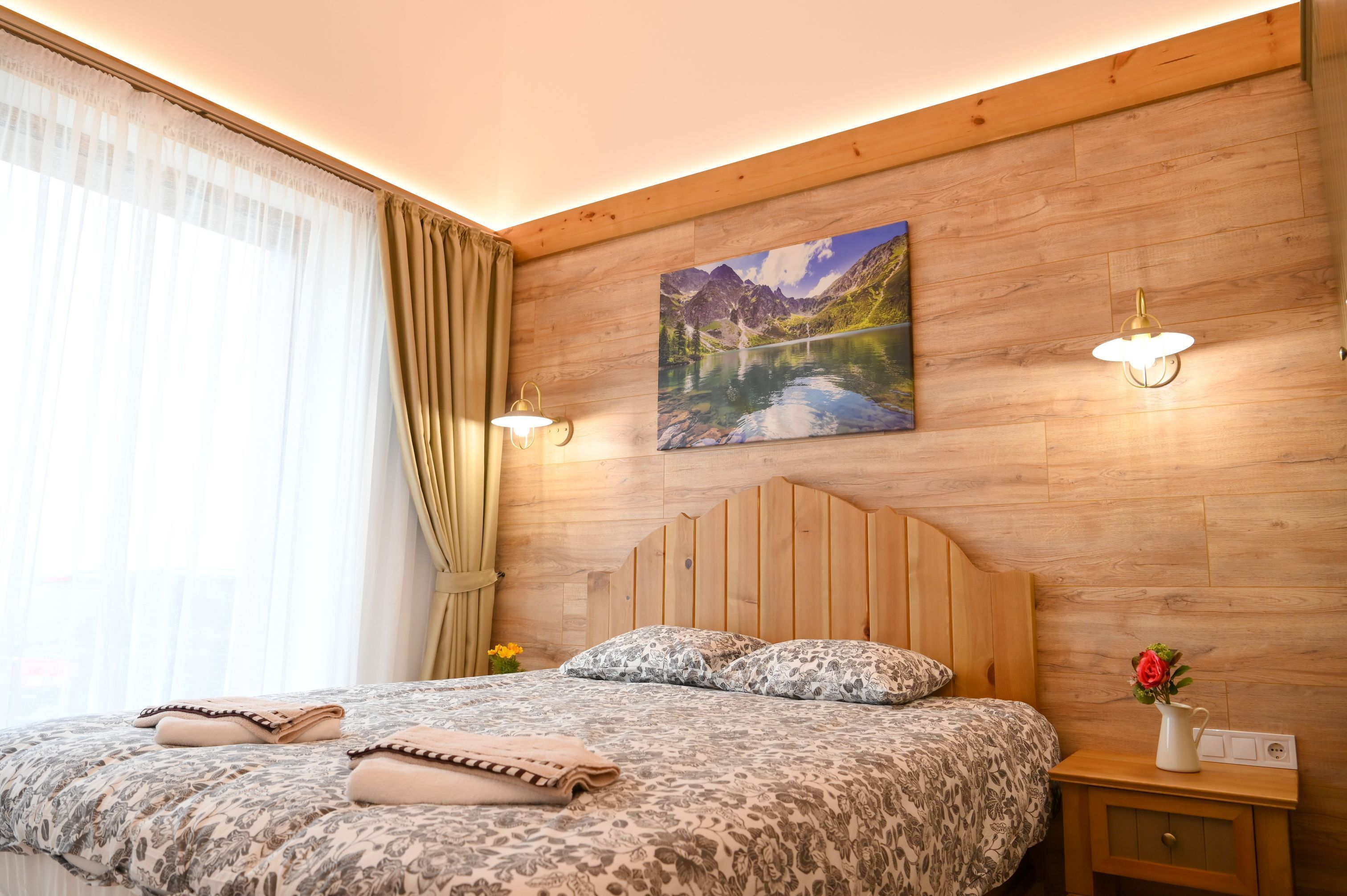 Chalet Superior, 3 kamar tidur, sauna, pemandangan gunung | 3 kamar tidur dan didekorasi berbeda-beda