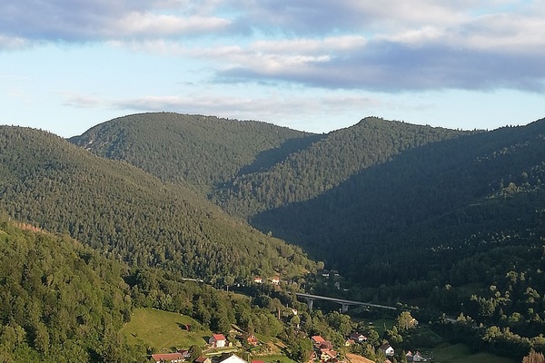 Blick von der Unterkunft