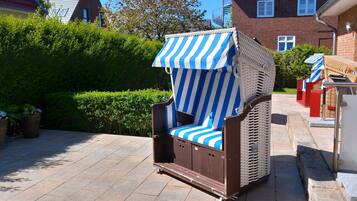 Kondominium Comfort, 2 kamar tidur, kamar mandi pribadi (3 Raum Austernfischer) | Teras/patio