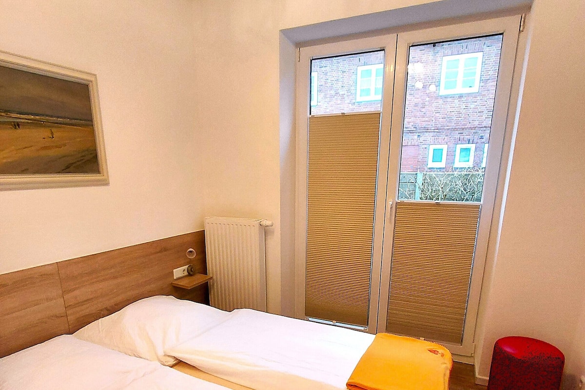 Condo tiện nghi đơn giản, 2 phòng ngủ, không hút thuốc, phòng tắm riêng (3-Raum Seeschwalbe) | 1 phòng ngủ