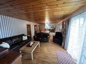Smart TV, fireplace, printers